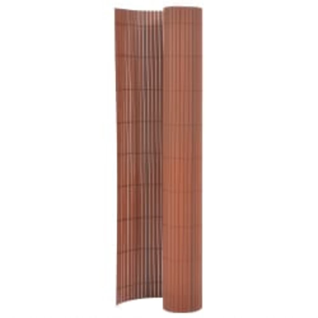 Vidaxl tuinafscheiding dubbelzijdig 110x300 cm bruin