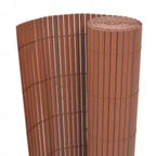 Vidaxl tuinafscheiding dubbelzijdig 110x400 cm bruin