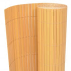 Vidaxl tuinafscheiding dubbelzijdig 110x500 cm geel