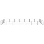 VidaXL Hondenkennel 21 m² staal zwart