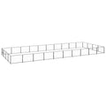VidaXL Hondenkennel 40 m² staal zwart