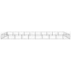 VidaXL Hondenkennel 40 m² staal zwart