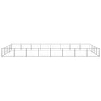 VidaXL Hondenkennel 32 m² staal zilverkleurig