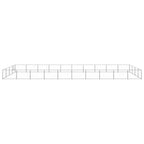 VidaXL Hondenkennel 40 m² staal zilverkleurig