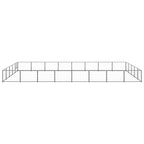 VidaXL Hondenkennel 40 m² staal zwart