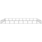 VidaXL Hondenkennel 45 m² staal zwart