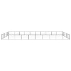 VidaXL Hondenkennel 50 m² staal zwart