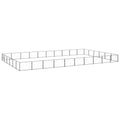 VidaXL Hondenkennel 60 m² staal zwart