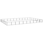 VidaXL Hondenkennel 60 m² staal zwart