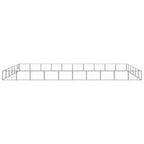 VidaXL Hondenkennel 60 m² staal zwart
