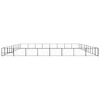 VidaXL Hondenkennel 80 m² staal zwart