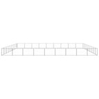 VidaXL Hondenkennel 81 m² staal zilverkleurig