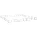 VidaXL Hondenkennel 100 m² staal zilverkleurig
