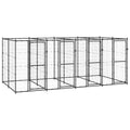 VidaXL Hondenkennel 9,68 m² staal