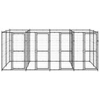 VidaXL Hondenkennel 9,68 m² staal