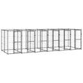 VidaXL Hondenkennel 14,52 m² staal