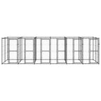 VidaXL Hondenkennel 14,52 m² staal
