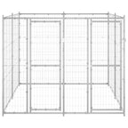 VidaXL Hondenkennel 4,84 m² gegalvaniseerd staal