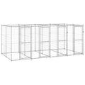 VidaXL Hondenkennel 9,68 m² gegalvaniseerd staal