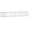 VidaXL Hondenkennel met dak 26,62 m² staal