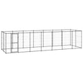 VidaXL Hondenkennel 16,94 m² staal