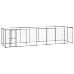 VidaXL Hondenkennel 16,94 m² staal