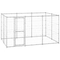 VidaXL Hondenkennel 7,26 m² gegalvaniseerd staal
