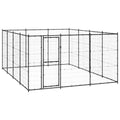 VidaXL Hondenkennel 14,52 m² staal
