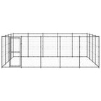 VidaXL Hondenkennel 24,2 m² staal