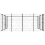 VidaXL Hondenkennel 24,2 m² staal