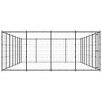VidaXL Hondenkennel 33,88 m² staal
