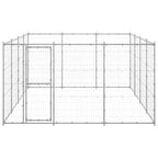 VidaXL Hondenkennel 14,52 m² gegalvaniseerd staal