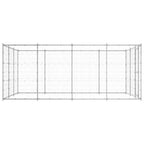 VidaXL Hondenkennel 14,52 m² gegalvaniseerd staal