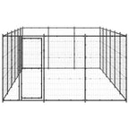 VidaXL Hondenkennel 21,78 m² staal