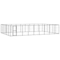 VidaXL Hondenkennel 65,34 m² staal