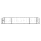 VidaXL Hondenkennel 79,86 m² staal