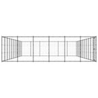VidaXL Hondenkennel 79,86 m² staal