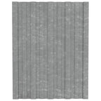 Vidaxl dakpanelen 36 st 60x45 cm gegalvaniseerd staal zilverkleurig