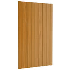 VidaXL Dakpanelen 12 st 80x45 cm gegalvaniseerd staal lichthoutkleurig