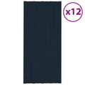 Vidaxl dakpanelen 12 st 100x45 cm gegalvaniseerd staal antraciet