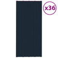 VidaXL Dakpanelen 36 st 100x45 cm gegalvaniseerd staal antraciet