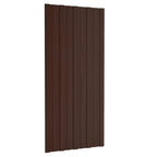 Vidaxl dakpanelen 12 st 100x45 cm gegalvaniseerd staal bruin