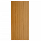 VidaXL Dakpanelen 36 st 100x45 cm gegalvaniseerd staal lichthout