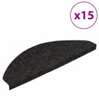 Vidaxl trapmatten zelfklevend 15 st 65x22,5x3,5 cm antraciet