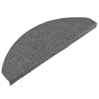 Vidaxl trapmatten zelfklevend 15 st 65x22,5x3,5 cm grijs