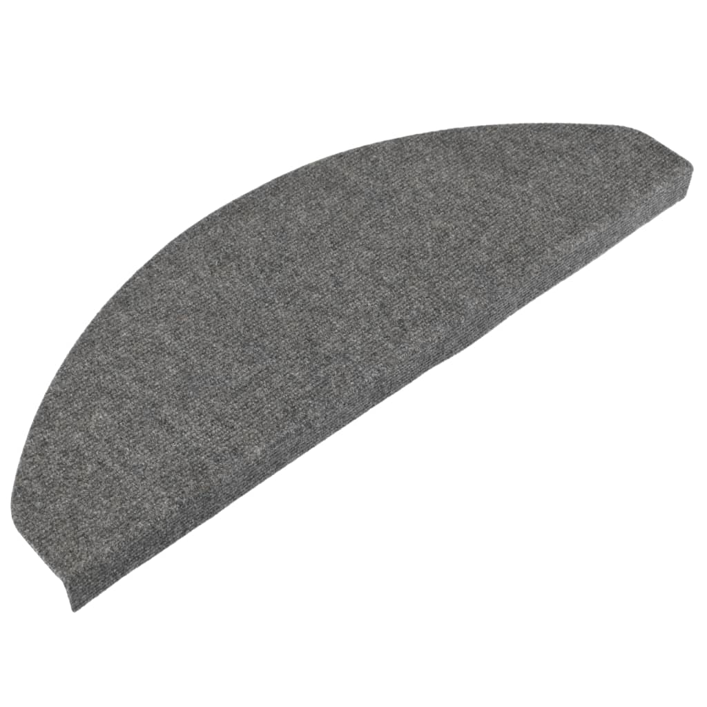Vidaxl trapmatten zelfklevend 15 st 65x22,5x3,5 cm grijs