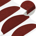 Vidaxl trapmatten zelfklevend 15 st 65x22,5x3,5 cm rood