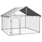 Vidaxl hondenkennel voor buiten met dak 200x200x150 cm