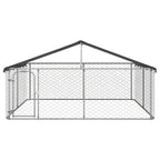 Vidaxl hondenkennel met dak 300x300x150 cm