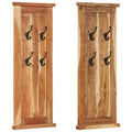 Vidaxl kapstokken 2 st 38x100 cm massief acaciahout